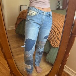 BDG Patchwork Low-rise Jeans